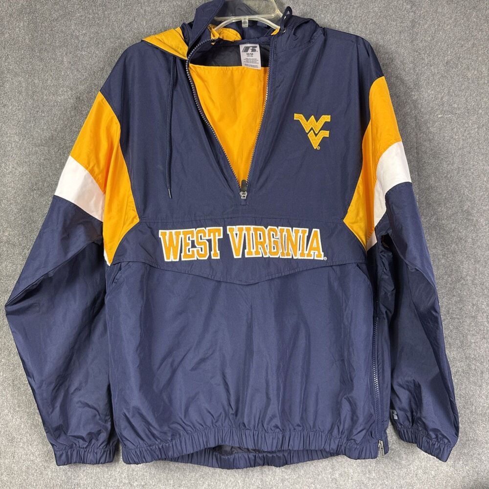 Russell Athletics West Virginia Mountaineers Football Windbreaker Medium 38-40
